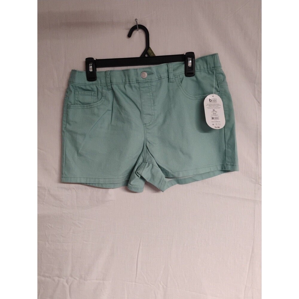 Wonder Nation Size 14-16 Plus Girls Seafoam Green Pull On Shorts
